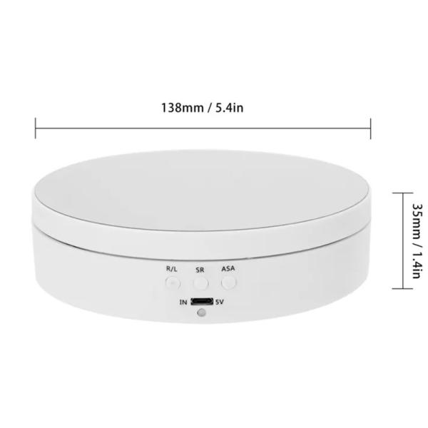 13.8cm Advertising Electric Rotating Display Stand For Commercial Devices