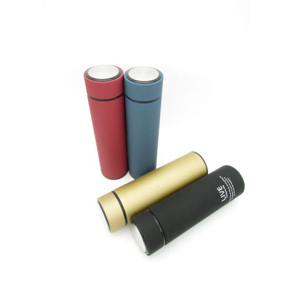 Powder Coated Rubber Thermos BPA Free Non Toxic Safe Drinking Eco Friendly