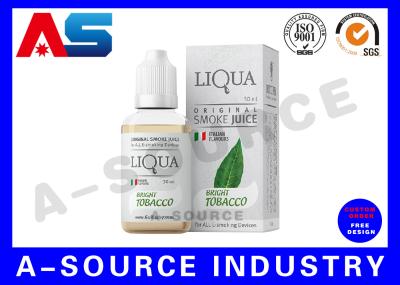 Caixas líquidas feitas sob encomenda de prata brilhantes do holograma E para garrafas do conta-gotas do suco de 20ml e