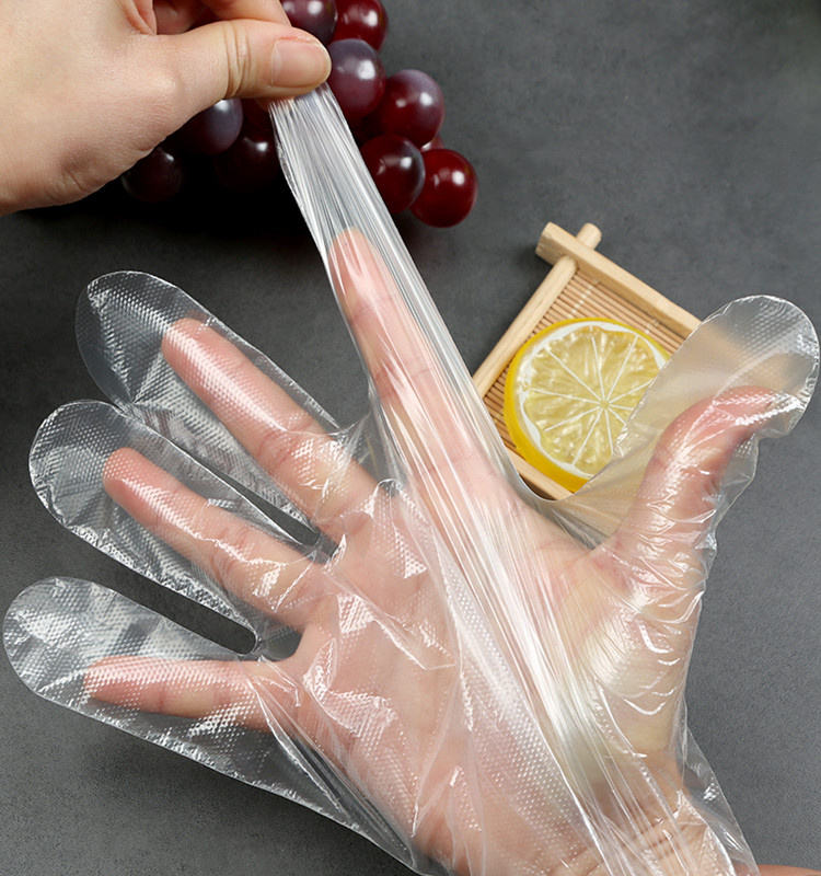 Individually Packed Plastic Disposable PE Gloves Food Grade
