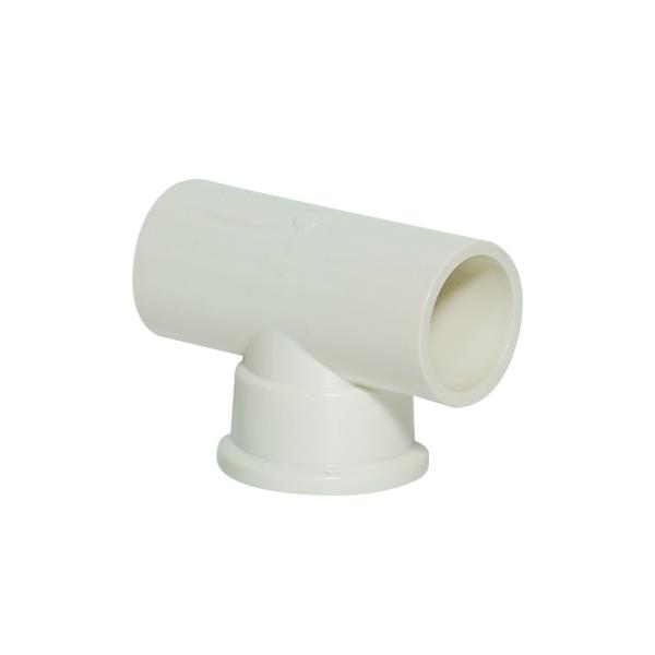 Pvc-U cuivre fils féminin Tee PVC tuyau en plastique en laiton 90 degrés coude cuivre féminin