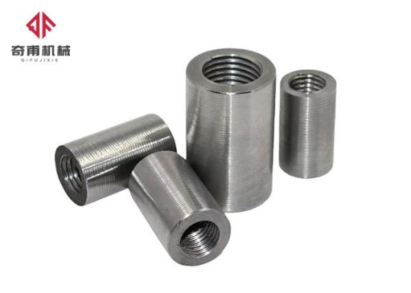 Straight Stainless Steel Rebar Couplers Metal Bushing Sleeve ISO9001