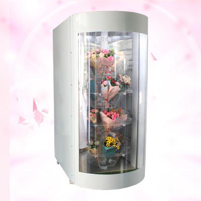 Lcd máquina de venda automática transparente da flor da prateleira de 19 clínicas de maternidade da polegada