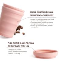 Coupe à eau en silicone 8oz / 12oz / 16oz non toxique sans BPA réutilisable durable