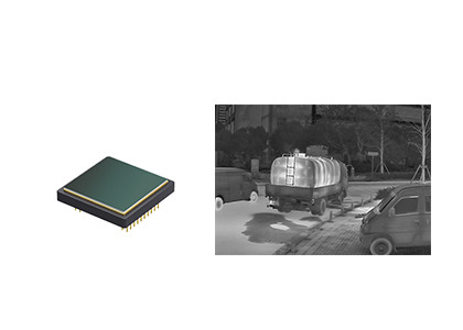 640x512 / 12μM FPAの非冷却の赤外線探知器の赤外線画像