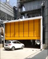 ISO 9001 Portas de empilhamento rápido PVC Tecido de janela Roll Up Portas de garagem