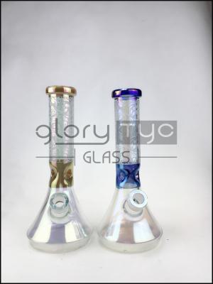 O vidro de Borosilicate do gelo Bongs a taça Drippy tubulação de fumo colorido do bebedoiro automático de 10 polegadas
