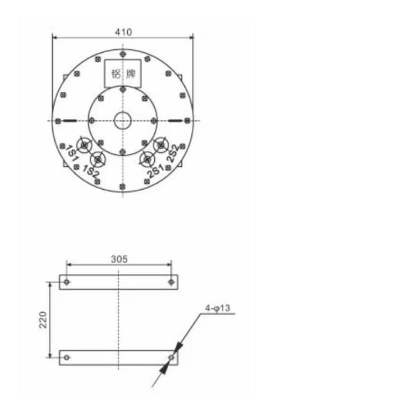 Steel Tank Oil Immersed Current Transformer Indoor / Outdoor Single Phase Current Transformer