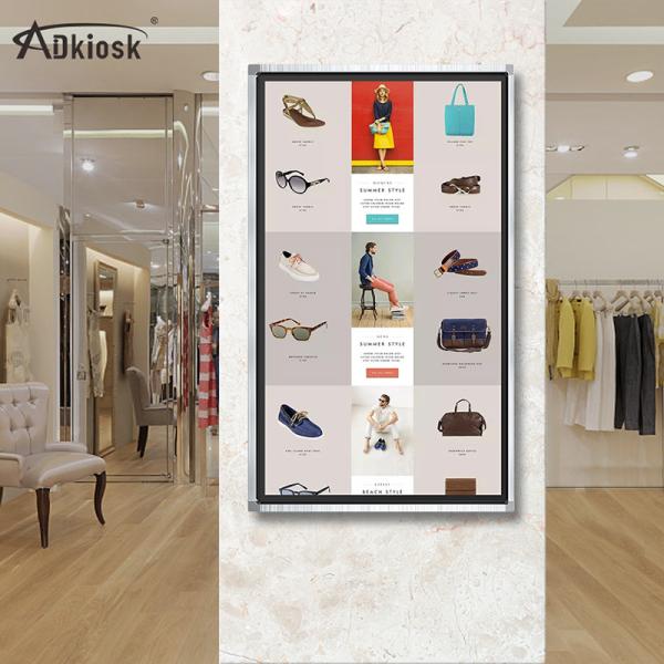 1080p Wall Mounted LCD Monitor 43Inch Indoor Advertising Digital Signage 168° angle