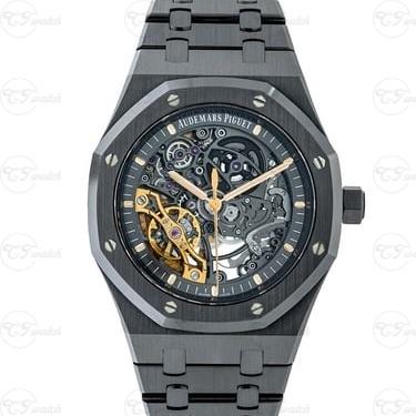 AP Royal Oak 15416CE 41mm Black Ceramic Super Clone Skeleton Watch Automatic Calibre 3132 Mechanical Sports Model