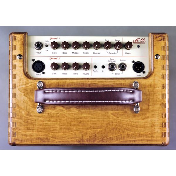 Rolands AC-60s Clone Ss Acoustic Amplifier with Natural Birch Enclosure
