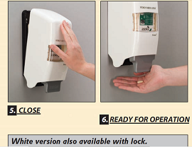 Dispensador de vivienda ultra plástico del jabón de la mano de Stoko Vario para el sitio de ducha