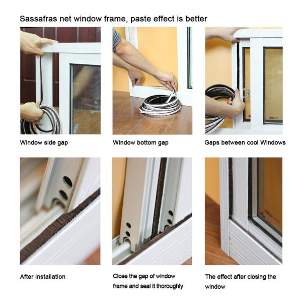 ABM Fin and silicone weatherstrip / weatherstripping for window and door