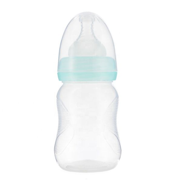 OEM 8.8oz Wide Neck Squeeze Silicone Baby Milk Bottle
