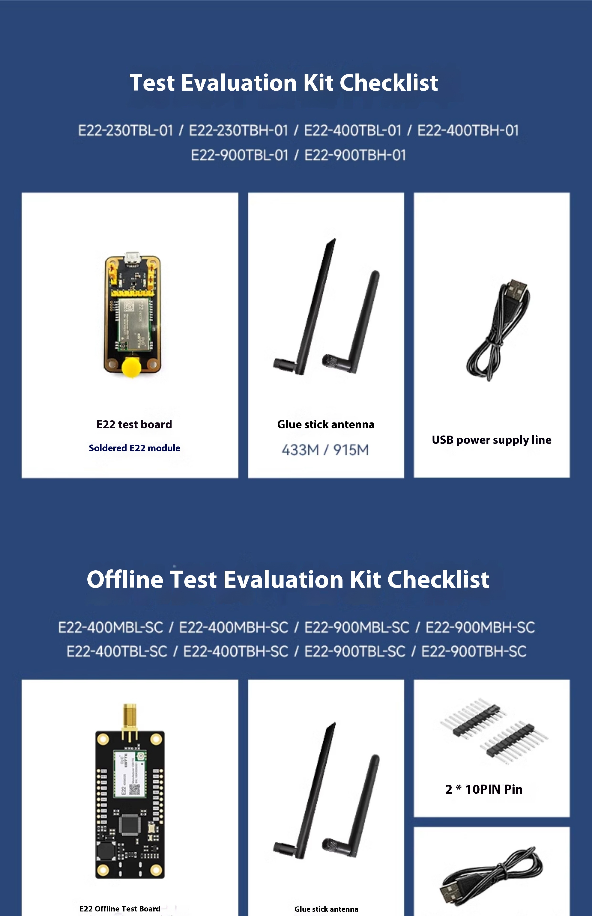 Ebyte SX1262/1268 Wireless LoRa Development Board for Test Kit Serial Port Transceiver Module for Drones Accessories