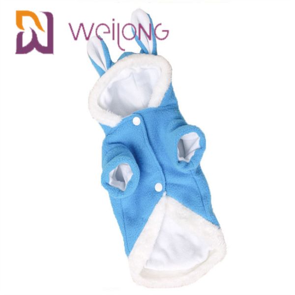 Easter Bunny Costume Halloween Cosplay Rabbit Pet Hoodie 100% Polar Fleece For Cat Dog