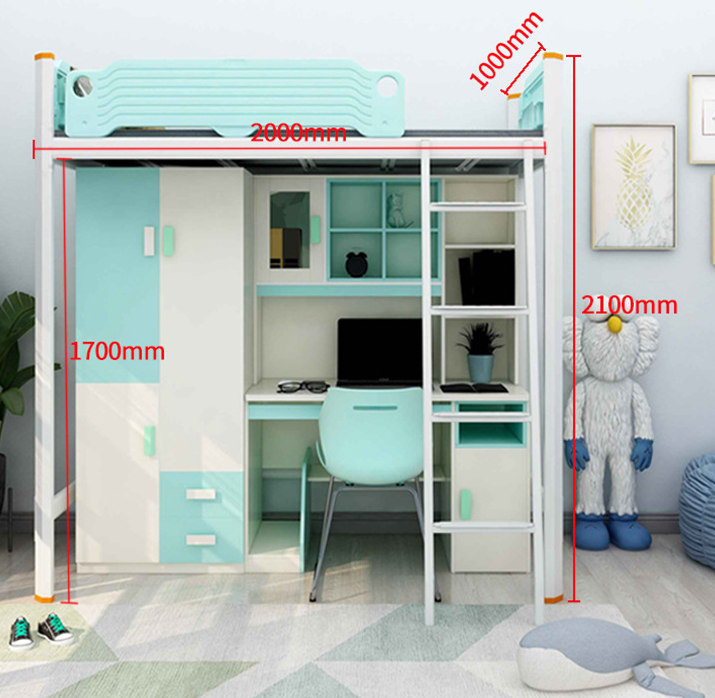 Гостиница Стальная постель с лестницей для стола Поставлена клиентом и современная мебель для спальни