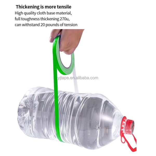 Single Sided Adhesive Cloth Duct Tape Neon Blacklight Reflective Flagging Fluorescent