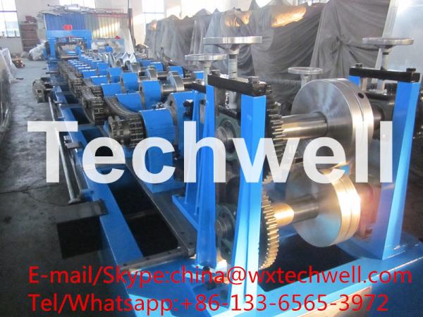 Quick Interchangeable CZ Purlin Cold Roll Forming Machine for 1.0 - 3.0 mm Thickness Steel Coil