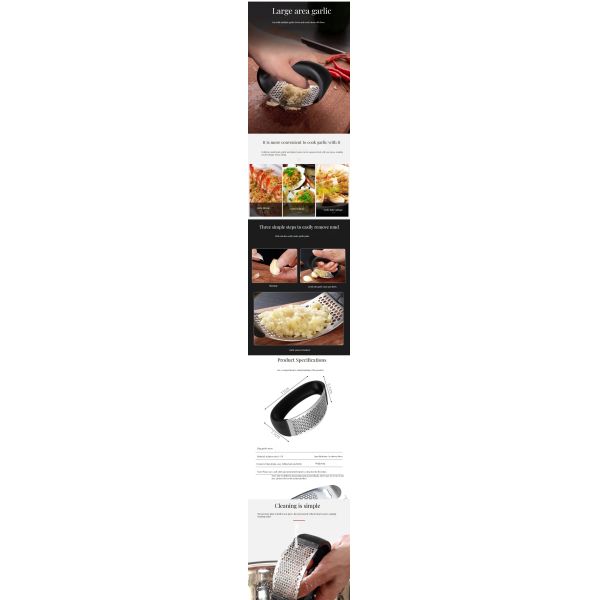 Bamboo Manual Garlic Press Kitchen Vegetable Squeezer Crusher and Peeler Hand Tool for Fruit Vegetable Tools