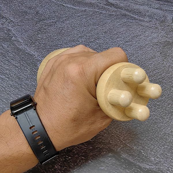 Muscle Massage Mushroom Cup Body Contour Roller for Lymphatic Drainage Therapy Gua Sha Wooden Trigger Point Massager Tool