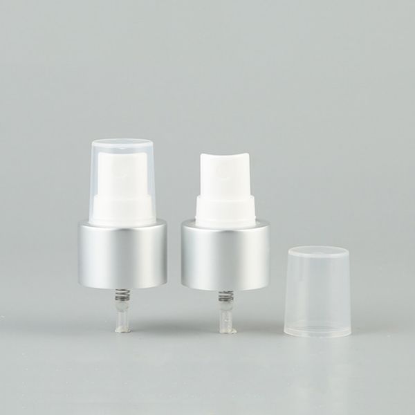 24mm Matte Silver Aluminum Perfume Sprayer Cap 18/410 20/410 24/410 28/410