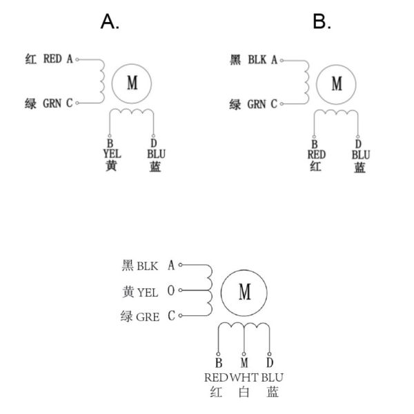 1.8 Degree Hybrid Stepper Motor 4 Leads 6 Wires Nema 17 42mm 12V 1.7A