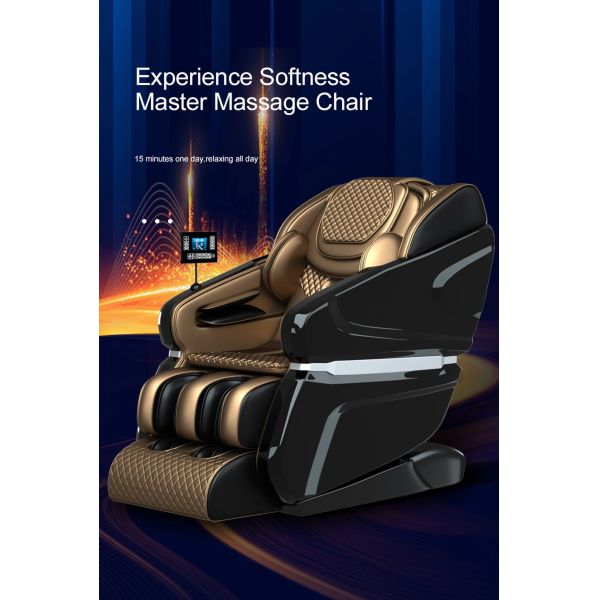 Hands Waist Body 4D Massage Chair Recliner ROHS ISO9001 135cm SL Track