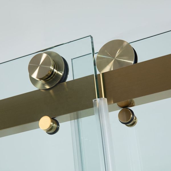 QJYSDG01 3mm-12mm толщина без рамы Сдвижная дверь душа для ванной