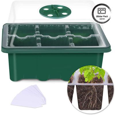 Decoração de jardim elegante interior rígido bandejas de sementes de plástico sistema de berçário micro verde