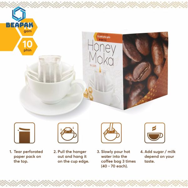 Coffee Packaging Japanese Drip Coffee Packets With Valve