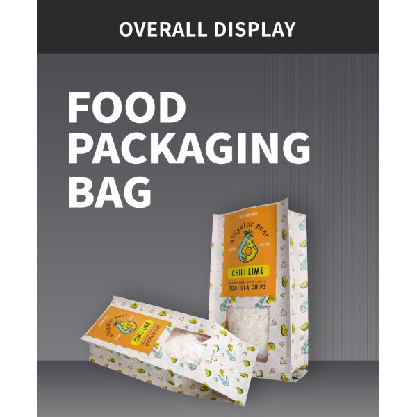 Stand Up Paper Packaging Bags With Window For Dried Food Nuts Moisture Proof