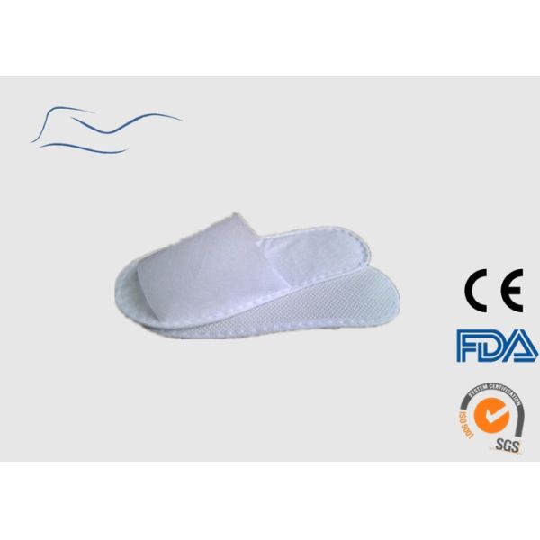40G Disposable Open Toe Slippers , Eco Friendly Non Woven Shoe Cover
