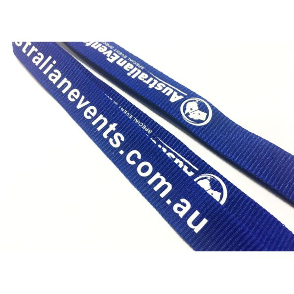 Metal Clip Safety Custom Breakaway Lanyards Woven Printed For Sports Game