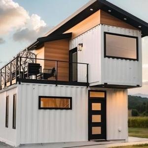 便利なコンテナハウス 2階建ての拡張可能な現代的なコンテナハウス