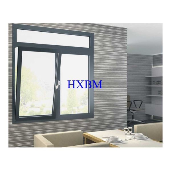 Двухсторонние раскрывая большие наклон и поворот Windows, двойник цвета серого цвета застеклили алюминиевое Windows для рынка Катара