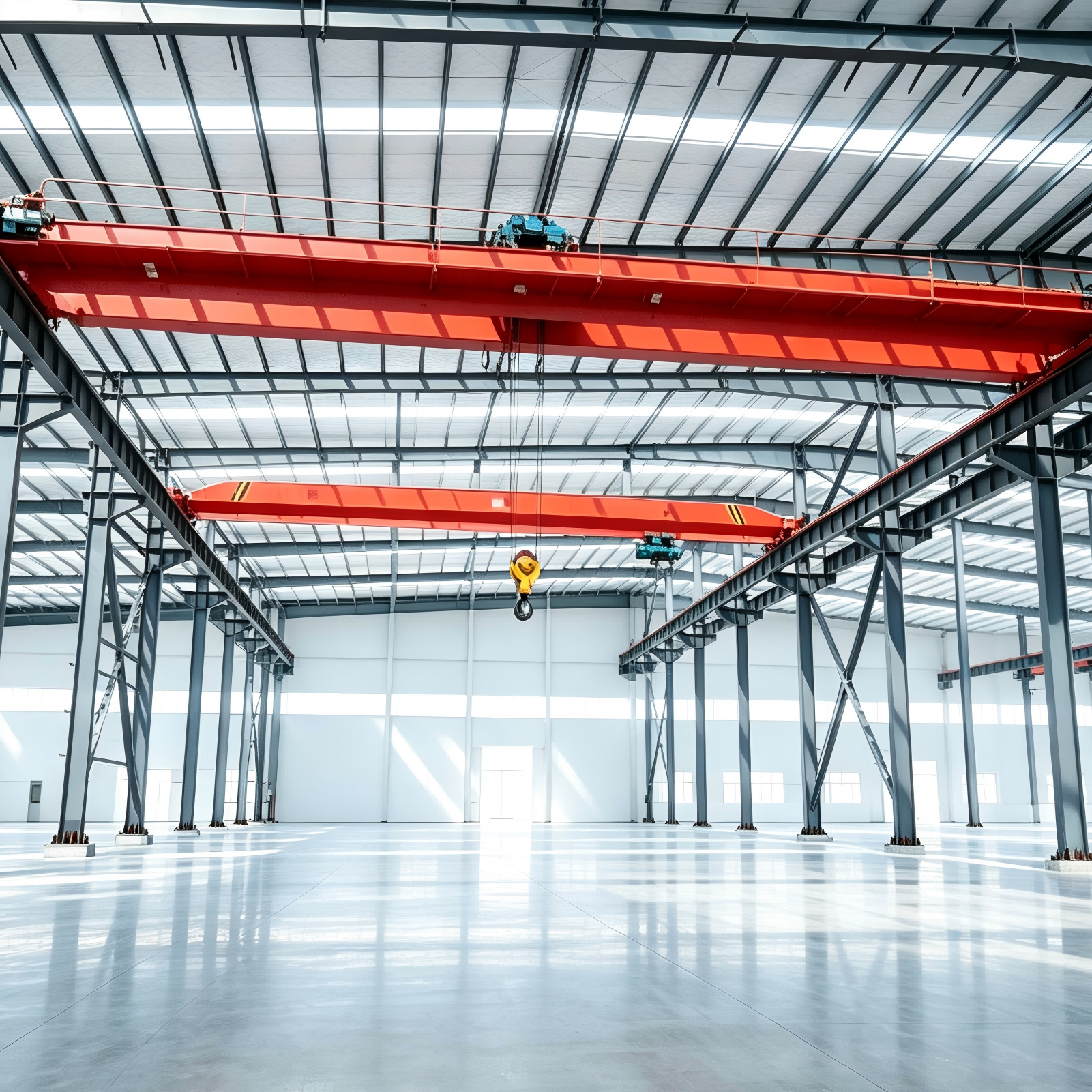 European Standard Double Girder Bridge Crane High Stability Electric Overhead Travelling Crane