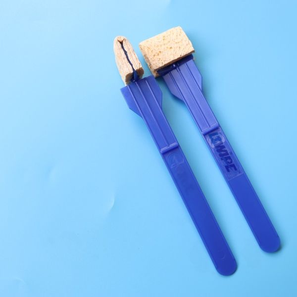 High Absorbency Rectangular Cellulose Sponge Stick Specimen Collection Stick-Mounted Sponge Swab Applicator