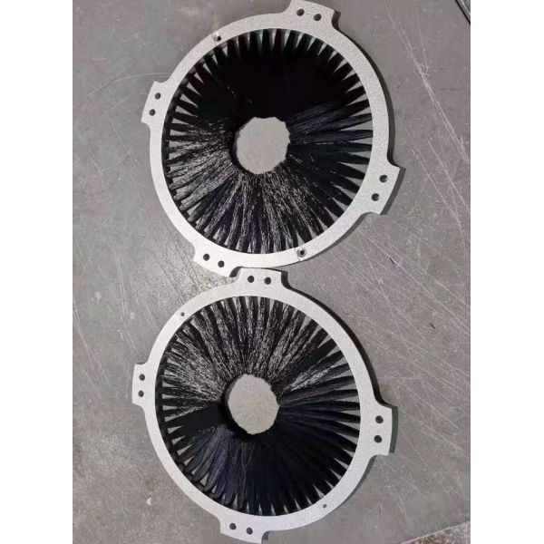 Половинная круглая щетка противостатические алюминиевые 2 для аксессуаров промышленного оборудования