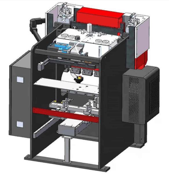Mouvement vers le bas et vers le haut pliant la presse plieuse automatisée par commande numérique par ordinateur 40t/2000 avec 4 axes