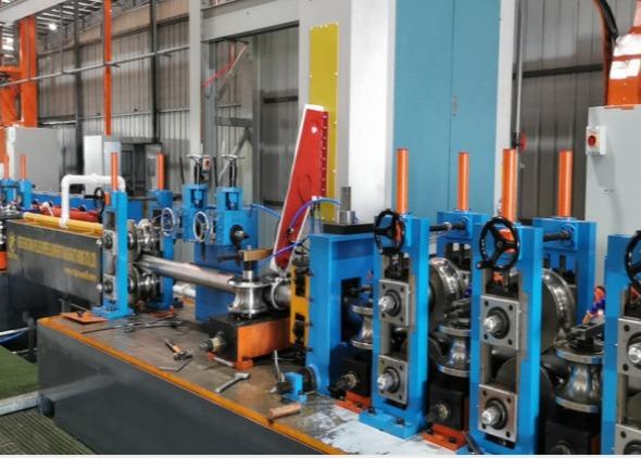 Máquina de usinagem de tubos redondos de aço galvanizado de 89 mm para fabricação de tubos de 1 mm de espessura
