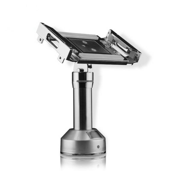 360 degree tablet security stand with alarm and charging , adjustable width lock
