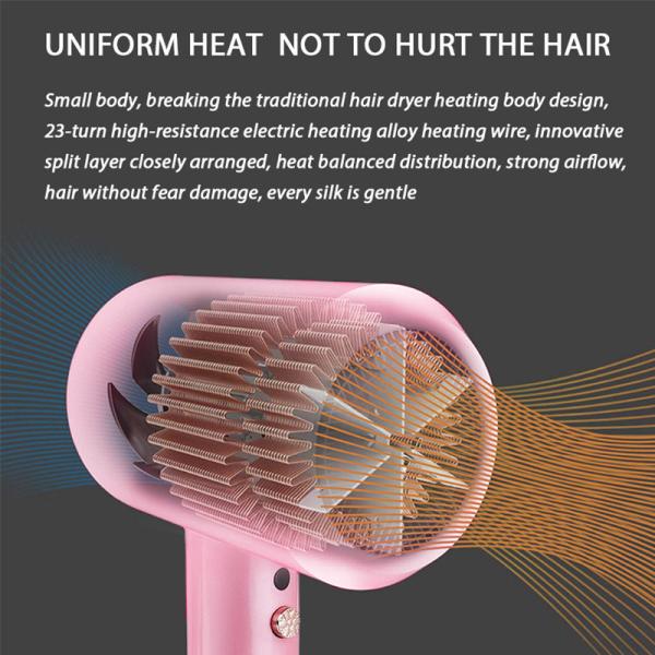 Hair Dryer Home Beauty Machine Lightweight Negative Ion Hair Blow Fast Straight Air Styler