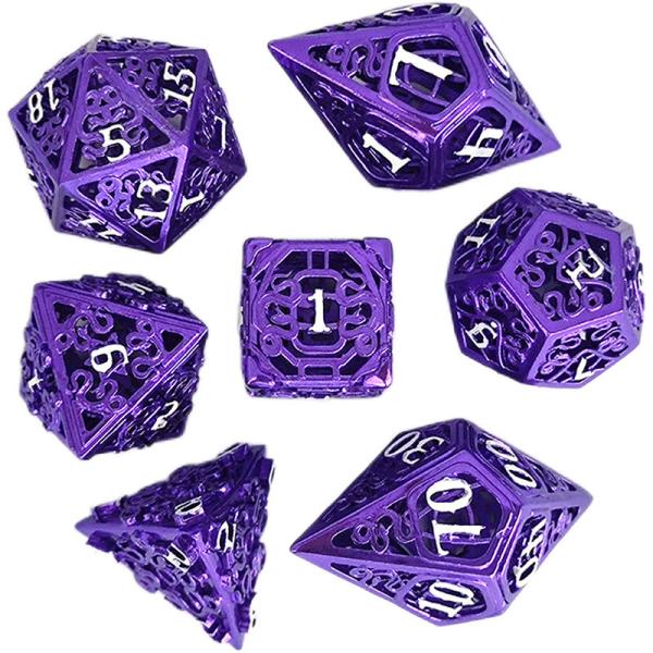 Chongtian Snake Hollow Metal Dice Set Multi -Faceted Table Game #Dnd#Rpg#Coc