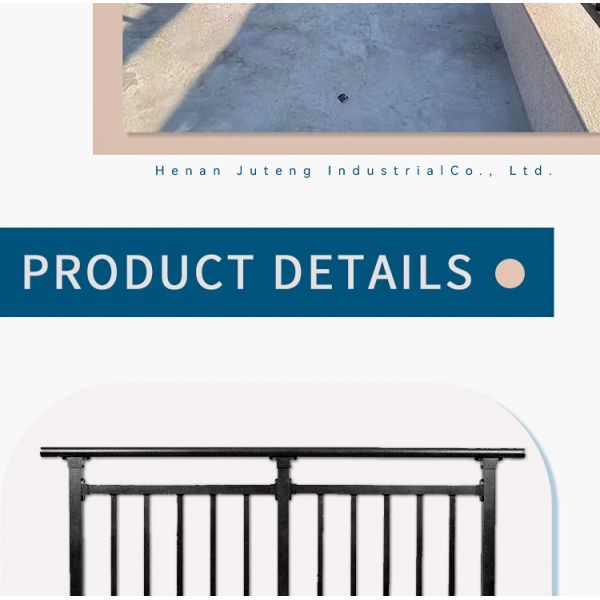 Apartment Interior Wall Mount Wrought Iron Stair Railing for Easy Installation