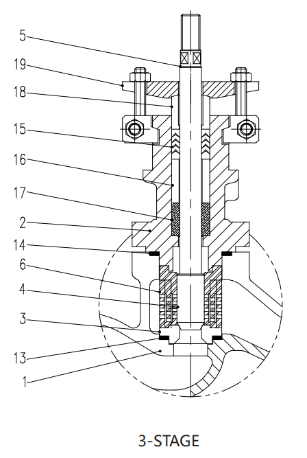 V100-SGN Series Low Noise Single Seated Control Valve(Multi-Hole)