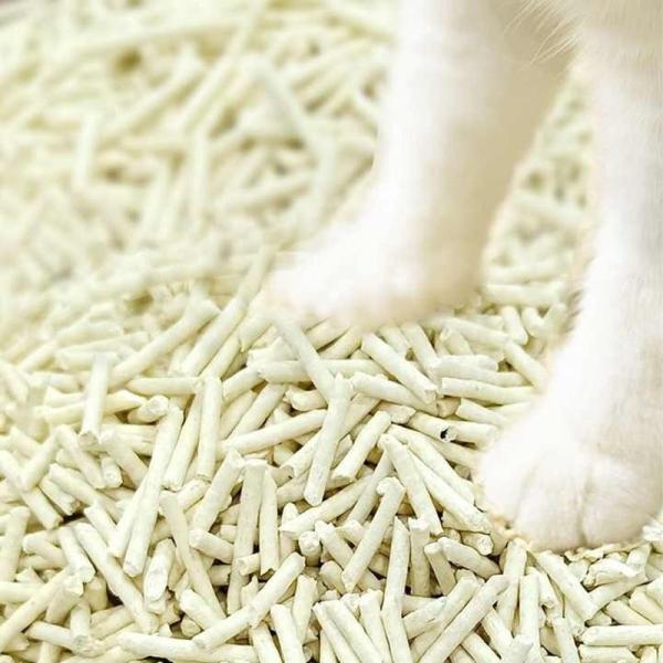 Strip Tofu Cat Litter Natural BSCI MSDS Cat Clumping Litter Eco Friendly