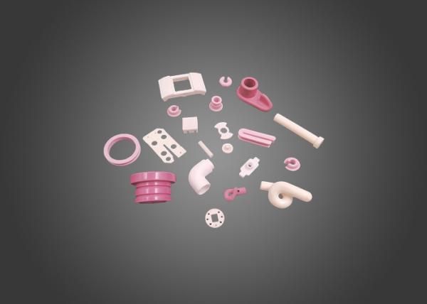 High Temperture Al2O3 White Ceramic Pulley Pink Ceramic Eyelet Guide Industrial Ceramic Application