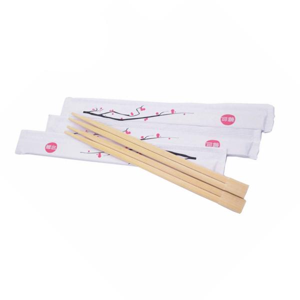 Restaurante impresso feito sob encomenda branco de Logo Sushi Bamboo Chopsticks For