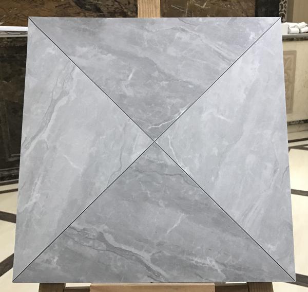 Telhas cerâmicas rústicas à prova d'água de 400x400 mm para sala de estar e cara ecológica para bebê, telhas de parede grisalhas vidradas para cozinha
